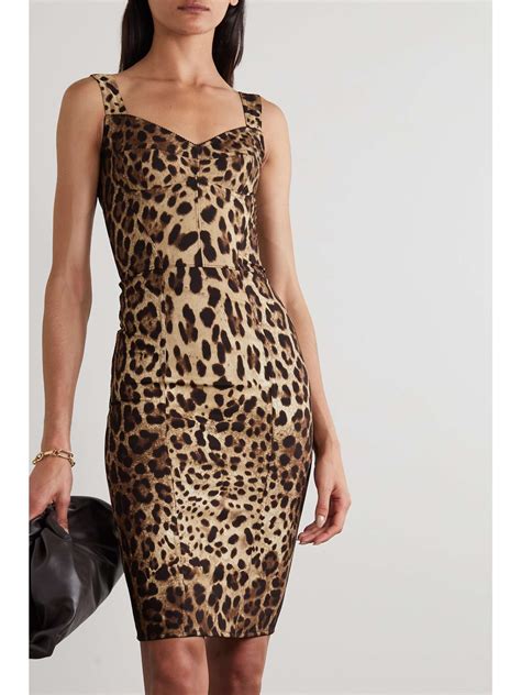 leopard print dress dolce gabbana|dolce and gabbana animal print.